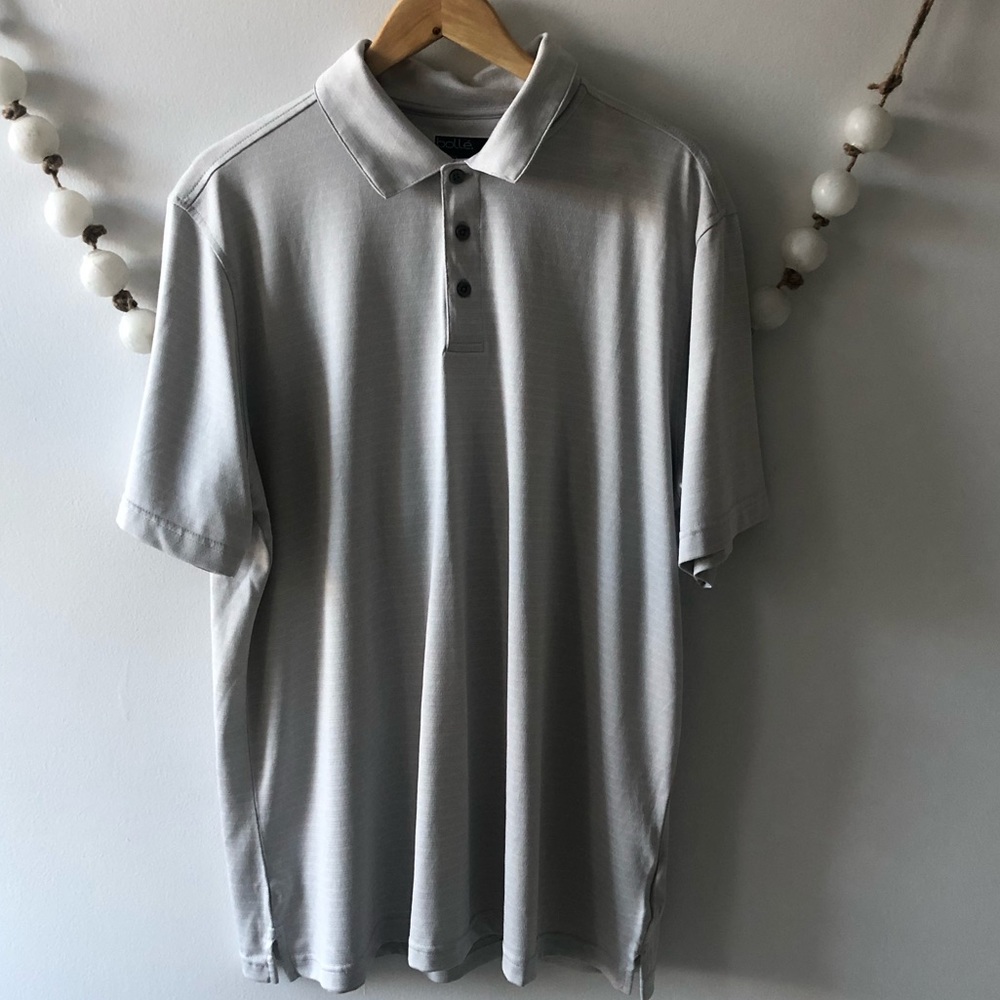 Bolle Short Sleeve Men's Golf Polo Shirt XL - Tan Polo Shirt